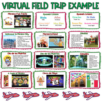 Countries Around the World Virtual Field Trip Growing Bundle, Country Study